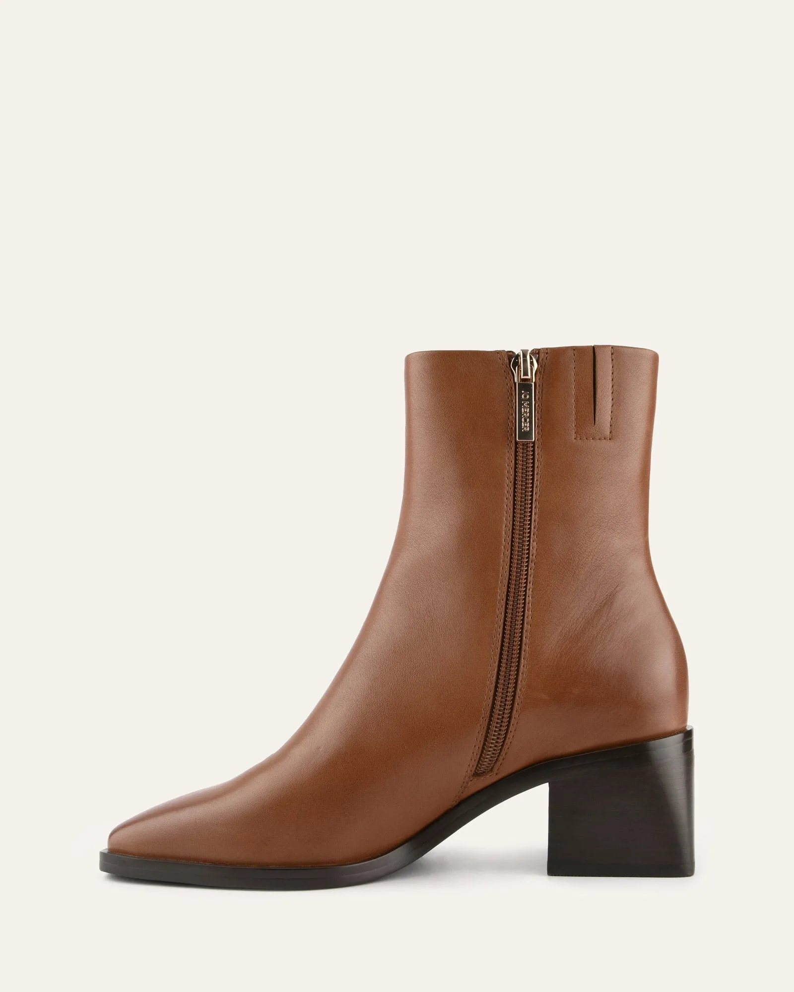 QUADE MID ANKLE BOOTS TRUE TAN LEATHER