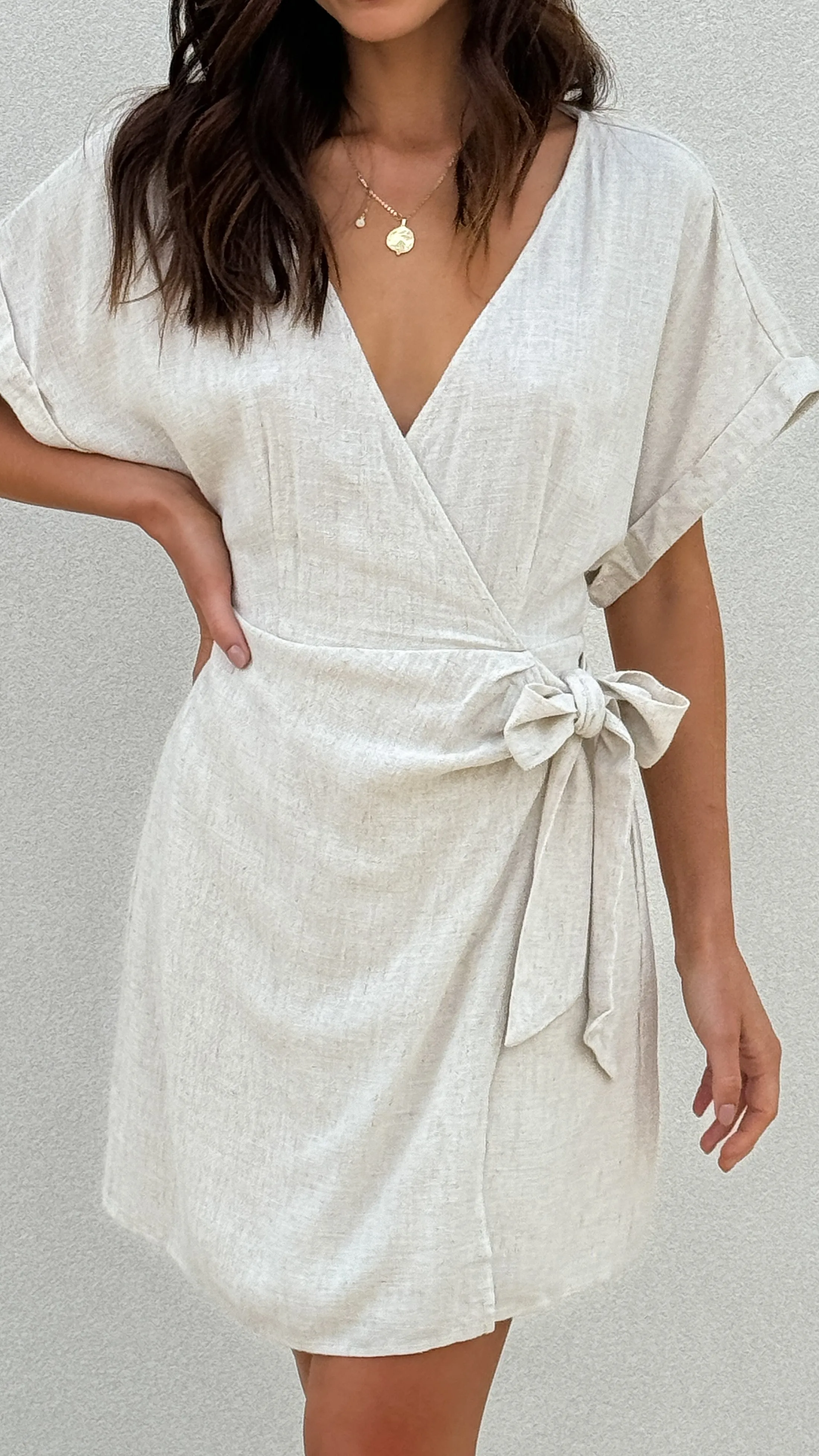 Rae Mini Dress - Natural