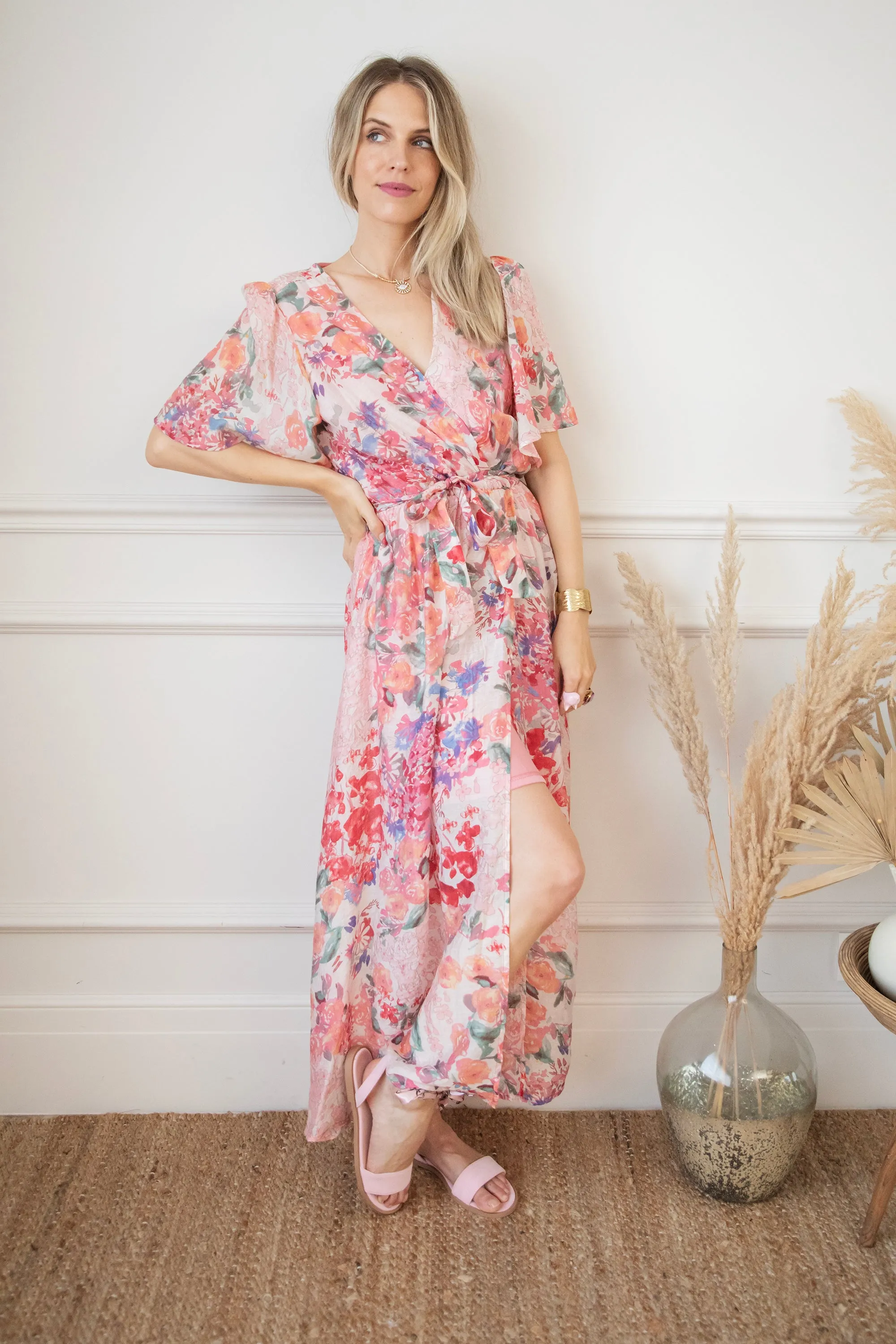 Rosery Pink - Maxi Jurk