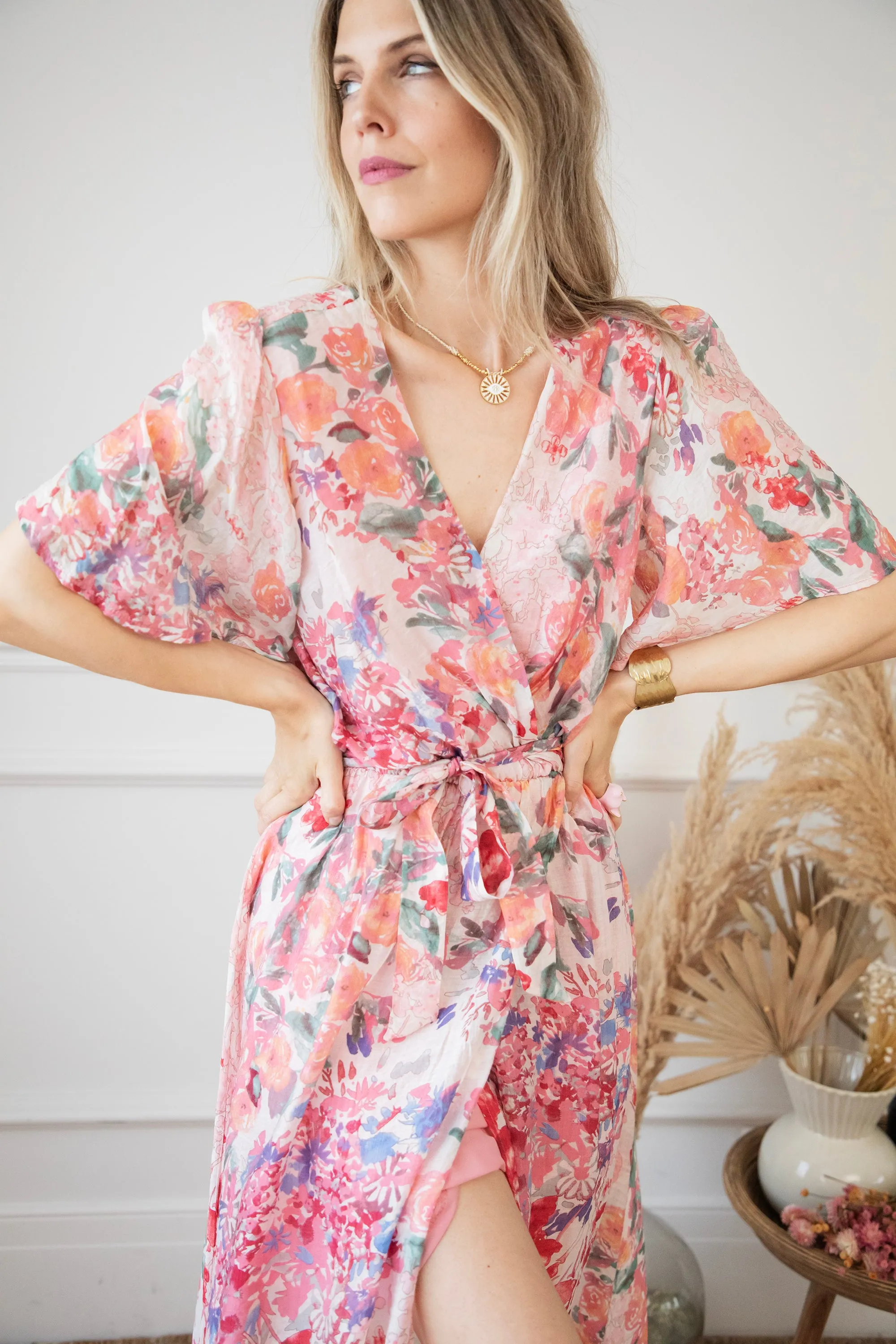 Rosery Pink - Maxi Jurk