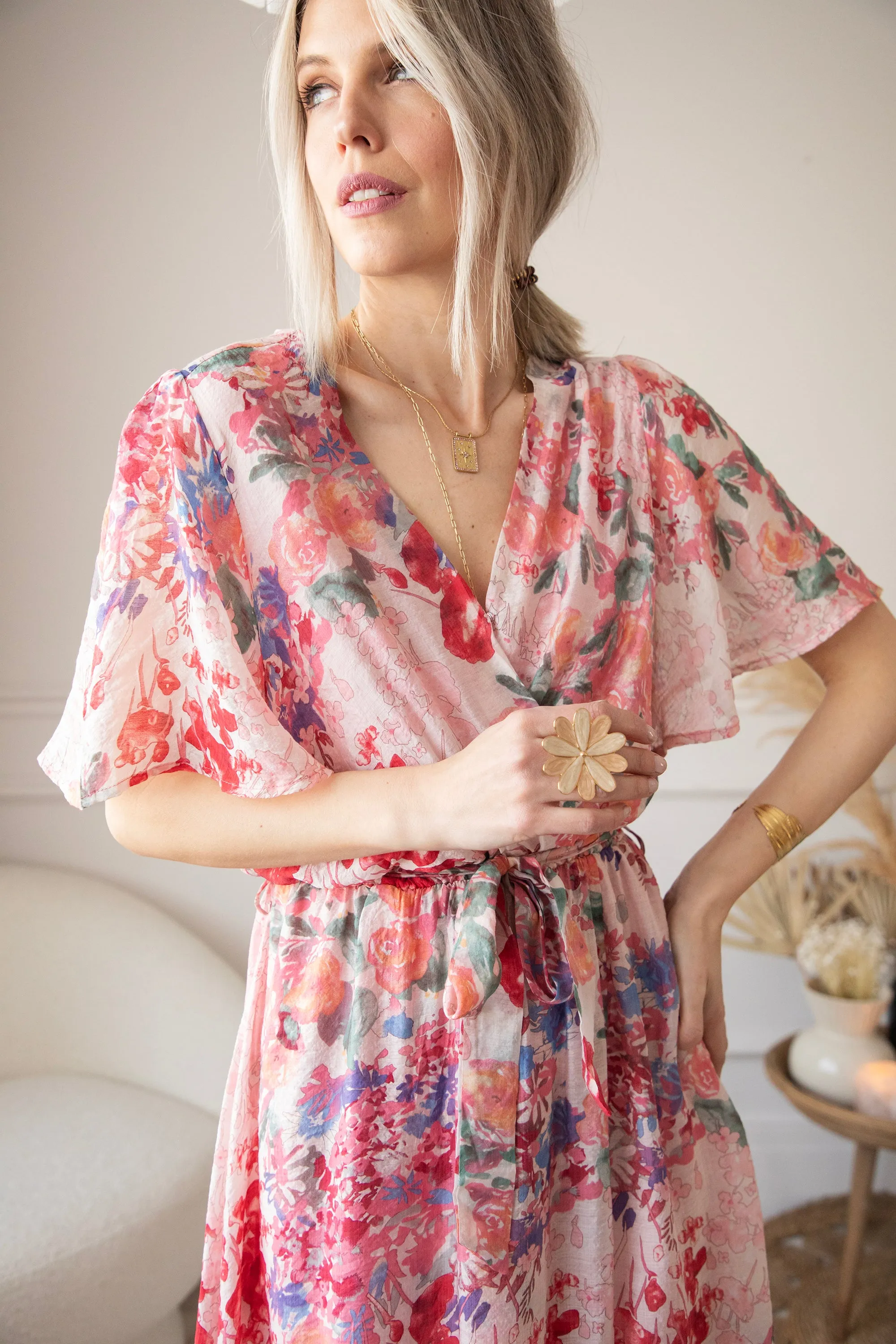 Rosery Pink - Maxi Jurk