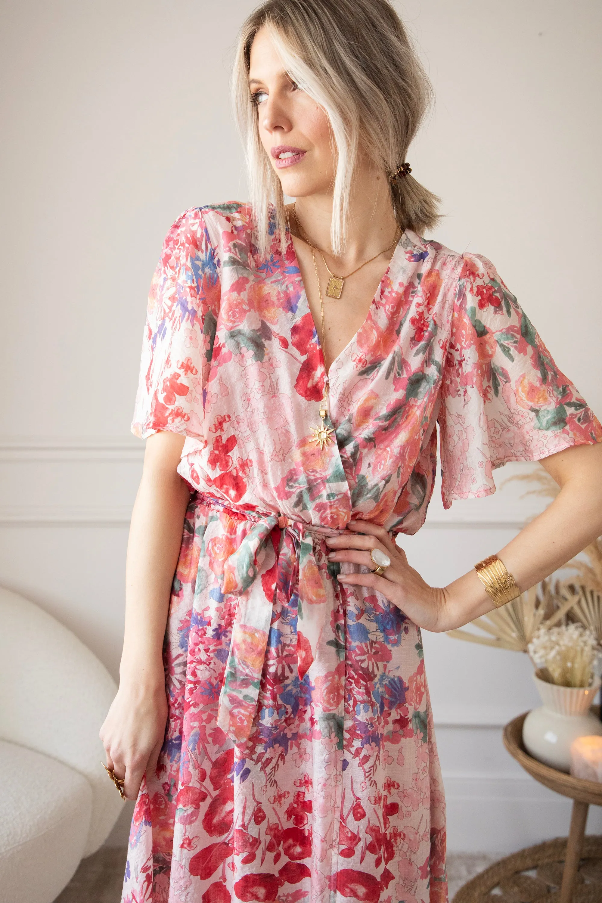 Rosery Pink - Maxi Jurk