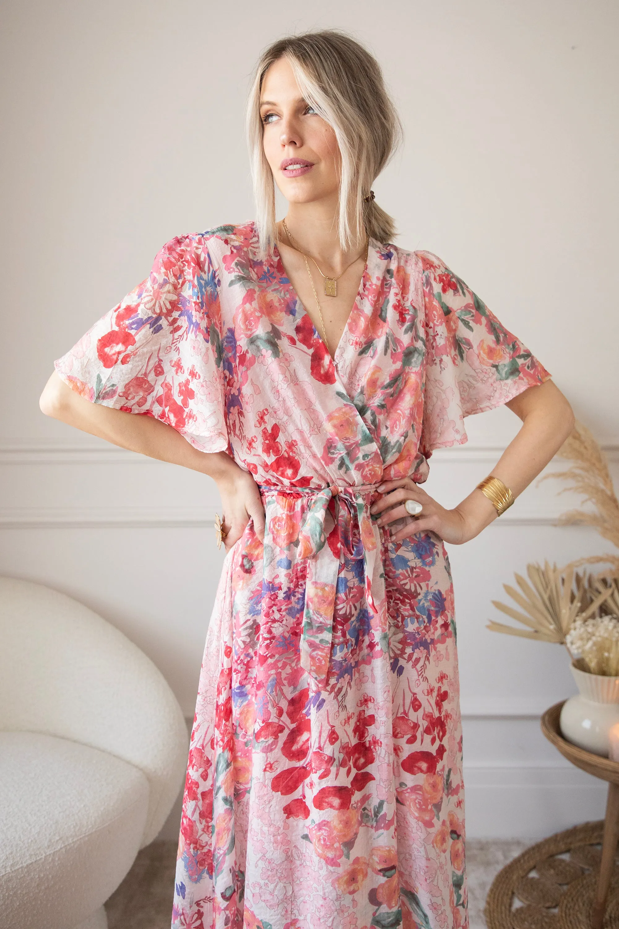 Rosery Pink - Maxi Jurk