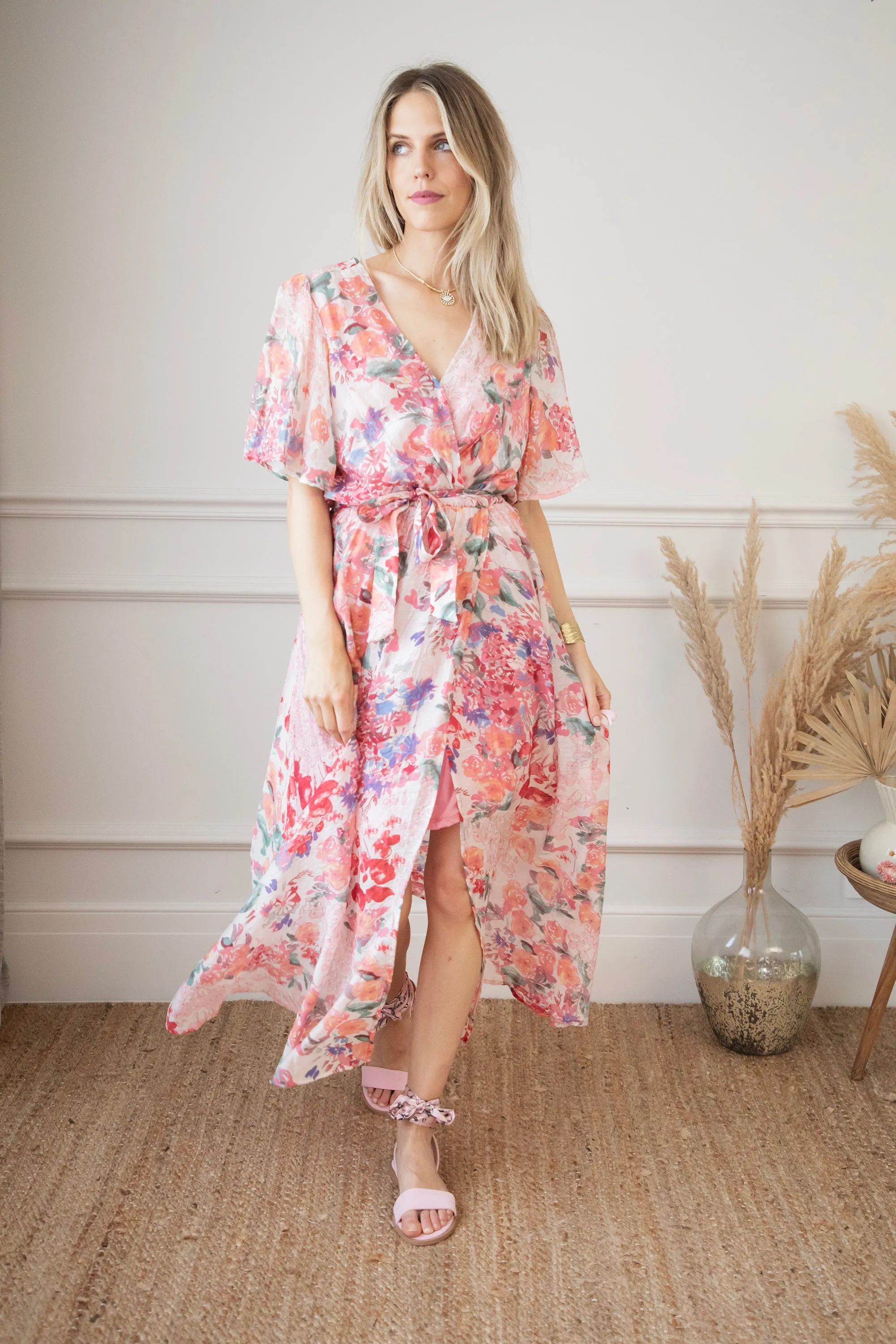 Rosery Pink - Maxi Jurk