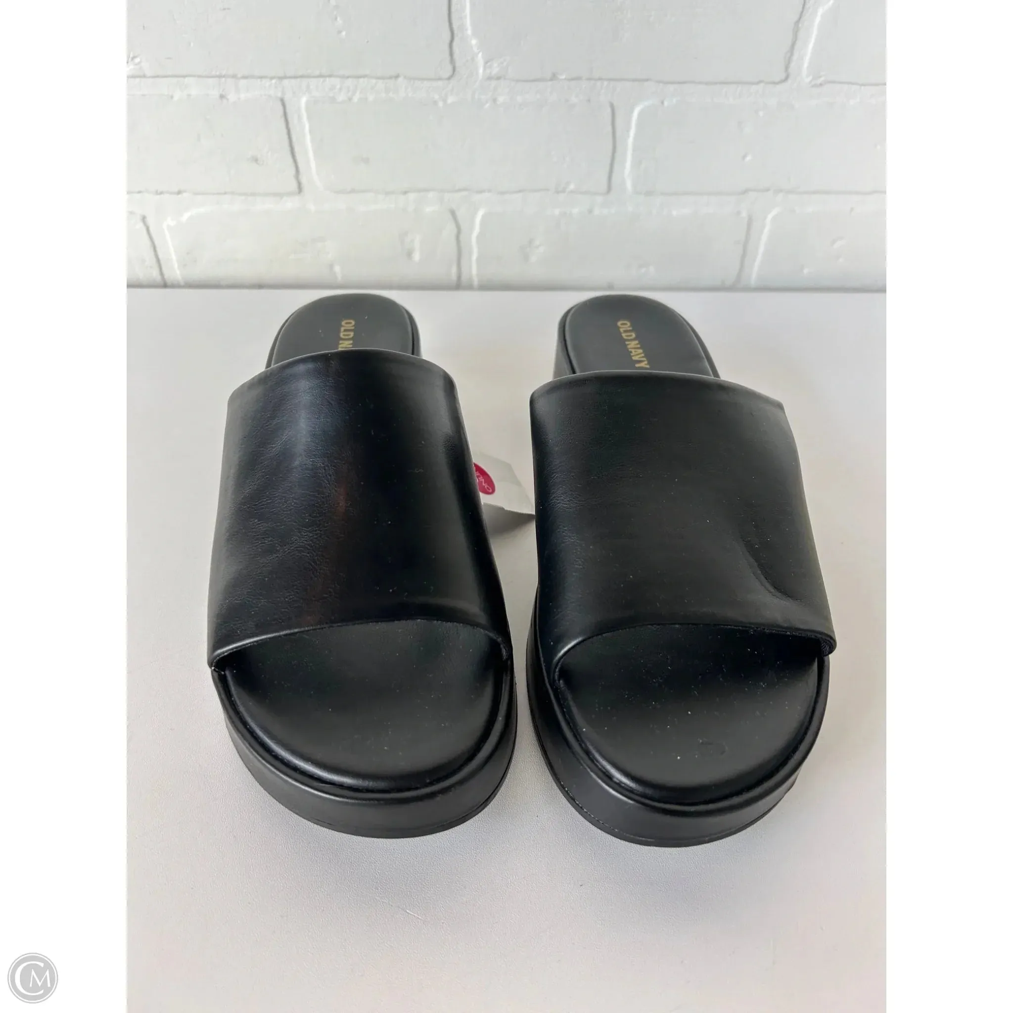 Sandals Heels Platform By Old Navy In Black, Size: 9