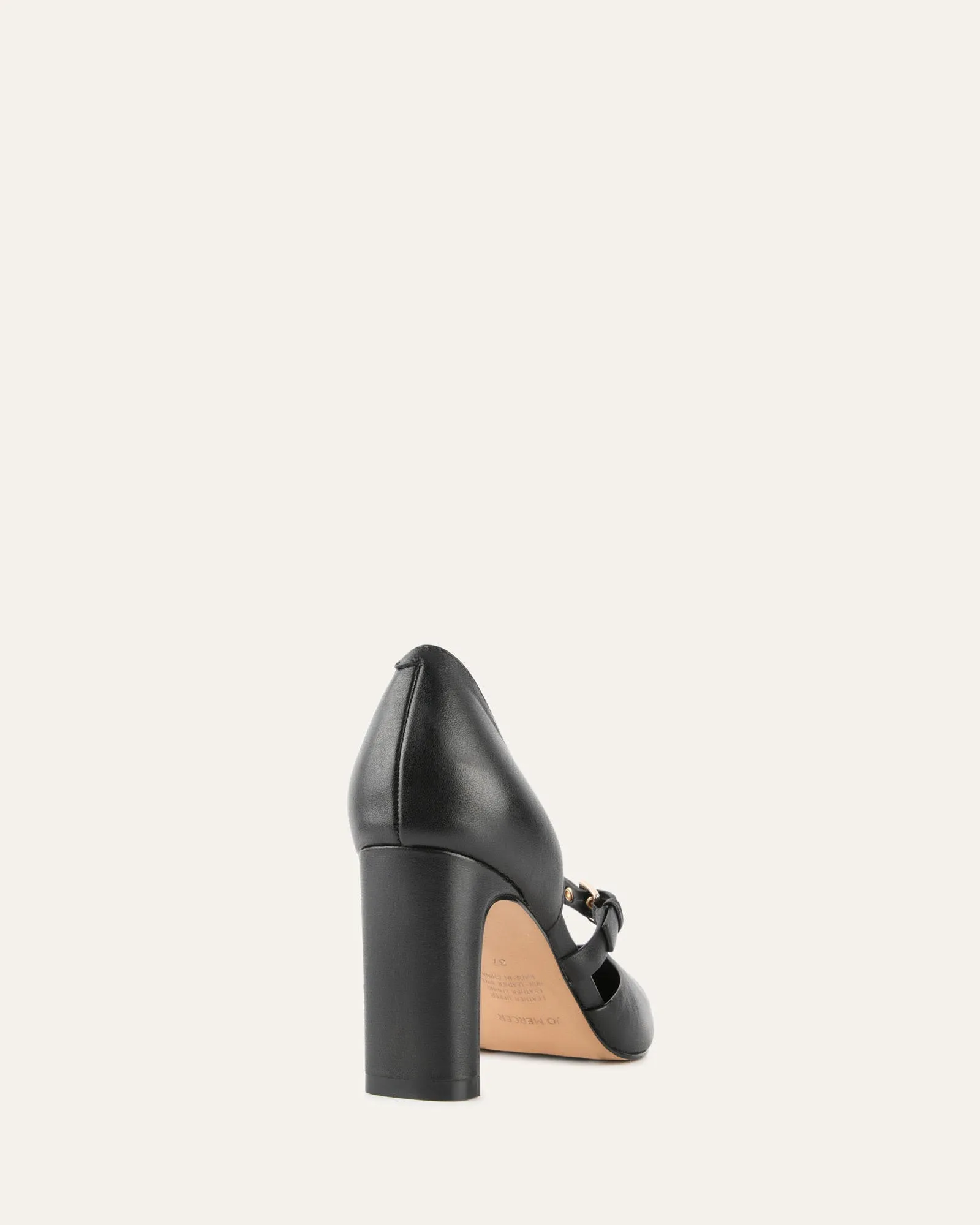 SAWYER HIGH HEELS BLACK LEATHER