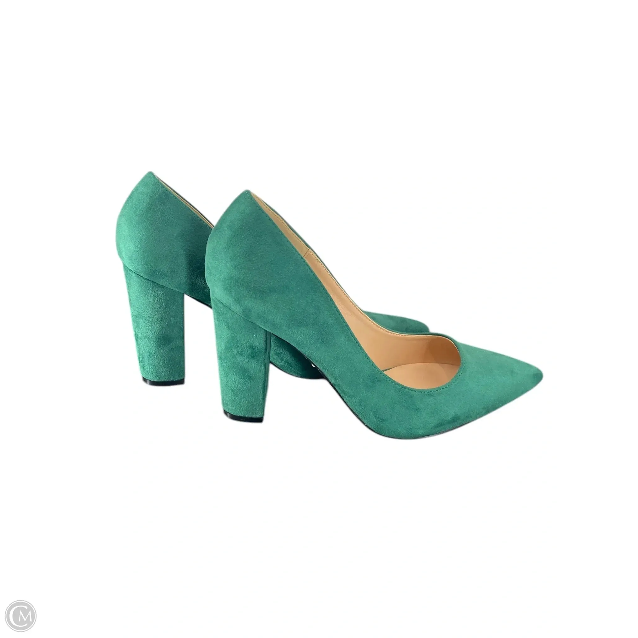 Shoes Heels Block By Cmc In Green, Size: 8