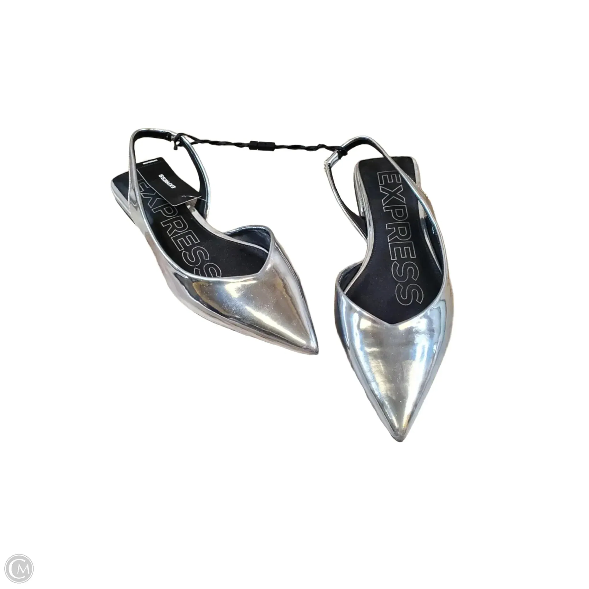 Shoes Heels Block By Express In Silver, Size: 8