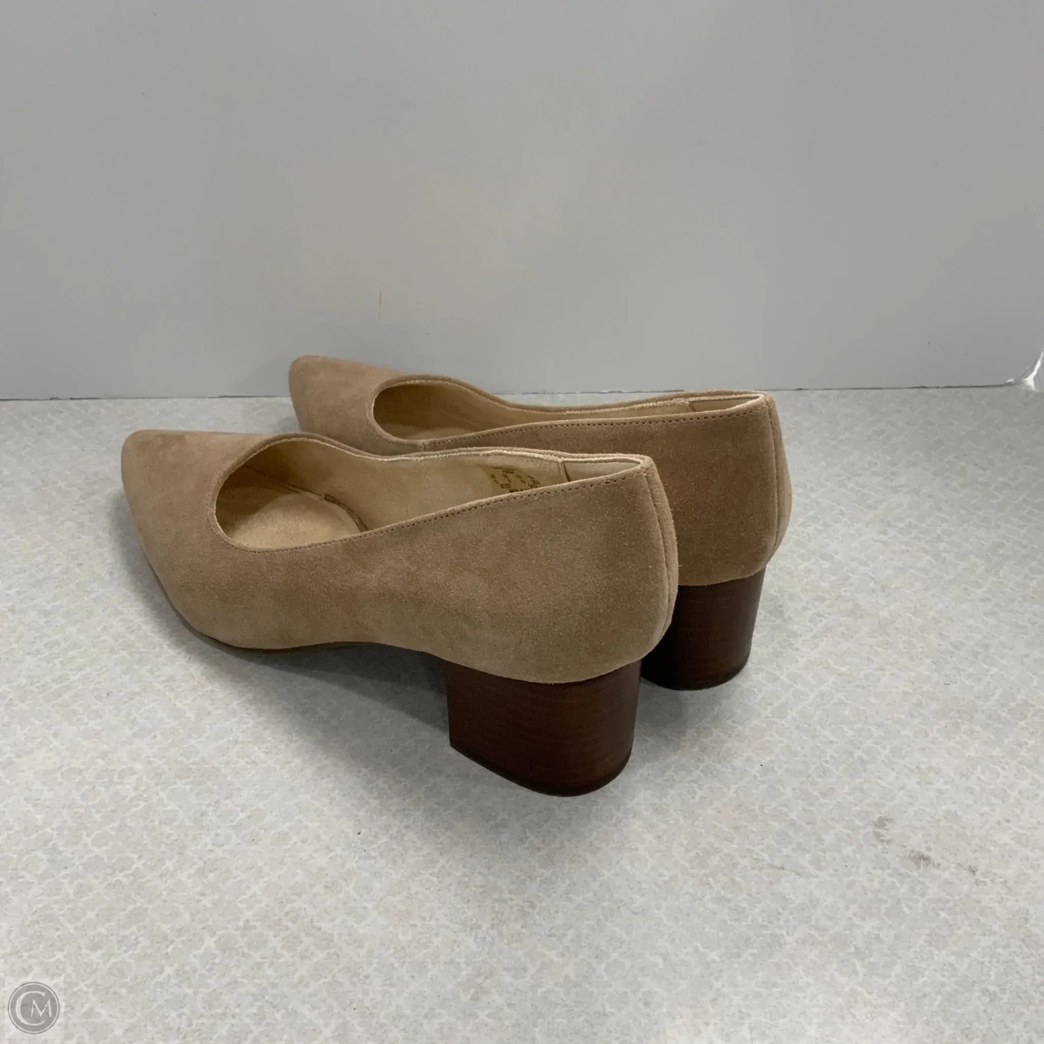 Shoes Heels Block By Hush Puppies In Tan, Size: 11