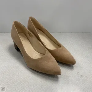 Shoes Heels Block By Hush Puppies In Tan, Size: 11