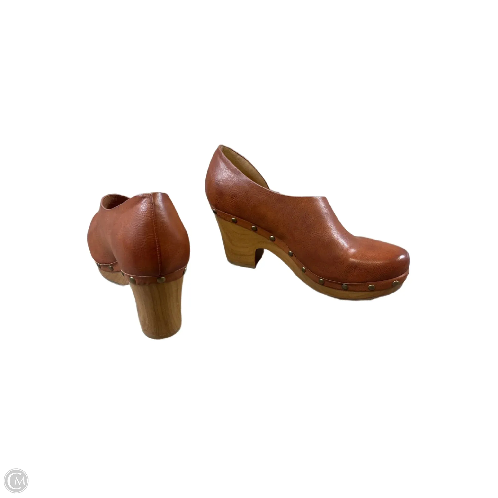 Shoes Heels Block By Korks In Brown, Size: 8