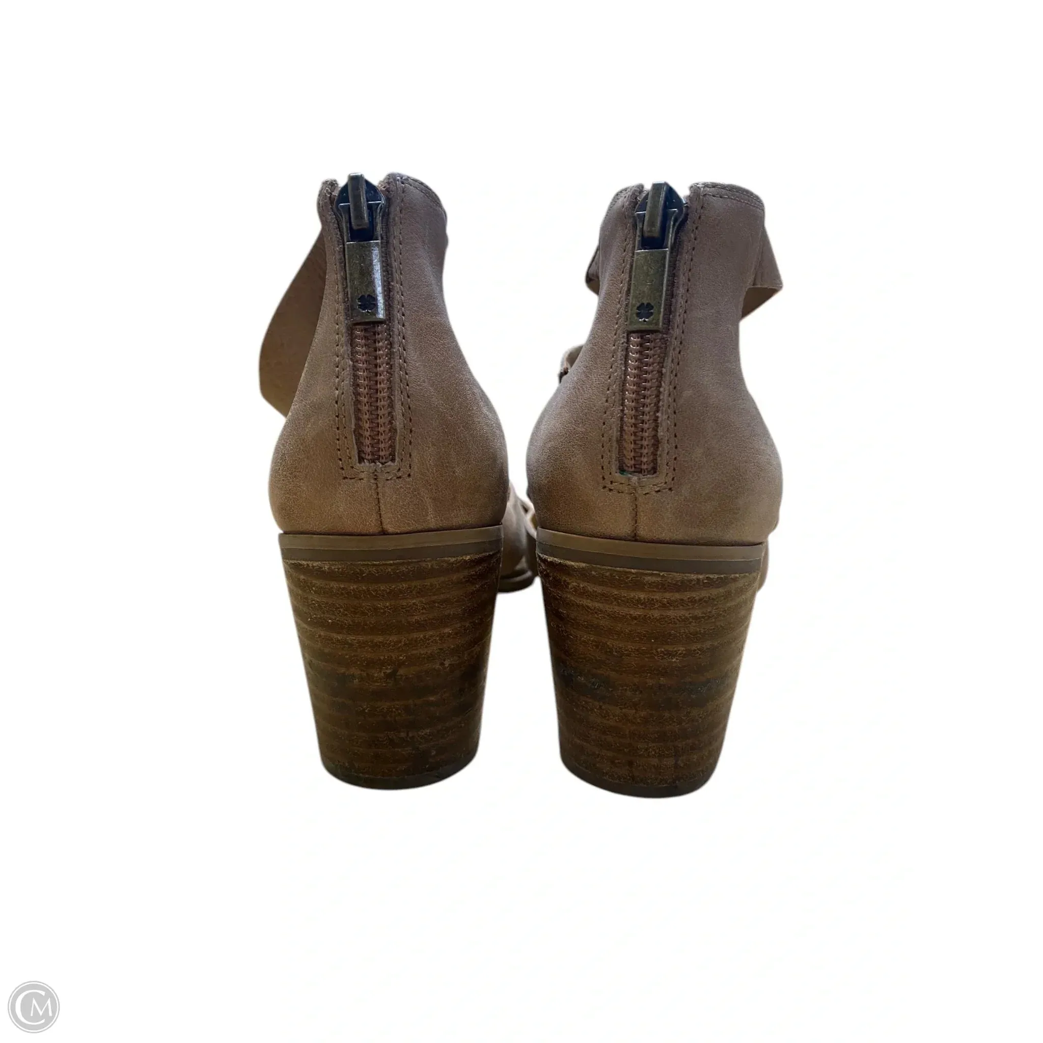 Shoes Heels Block By Lucky Brand In Taupe, Size: 6.5
