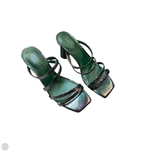 Shoes Heels Block By Marc Fisher In Green & Purple, Size: 6