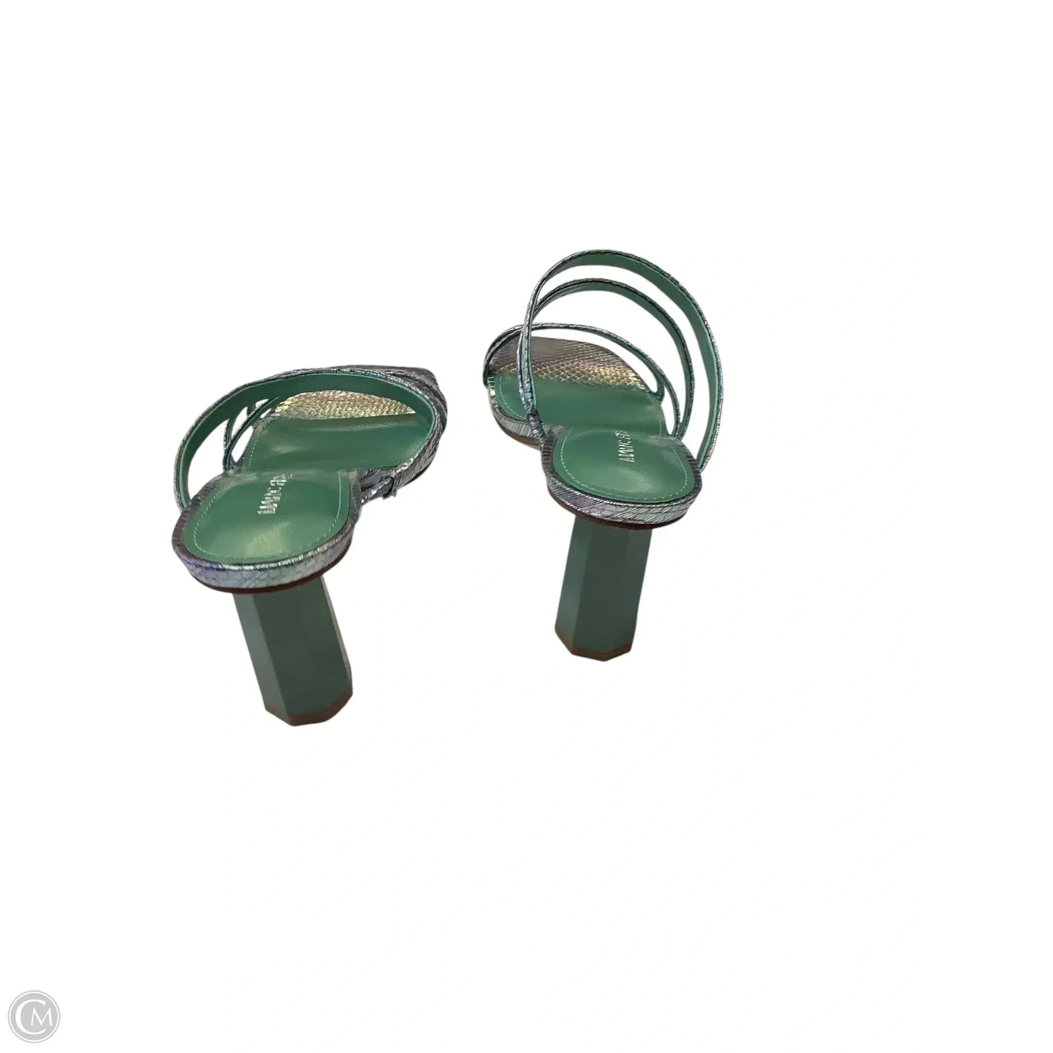 Shoes Heels Block By Marc Fisher In Green & Purple, Size: 6