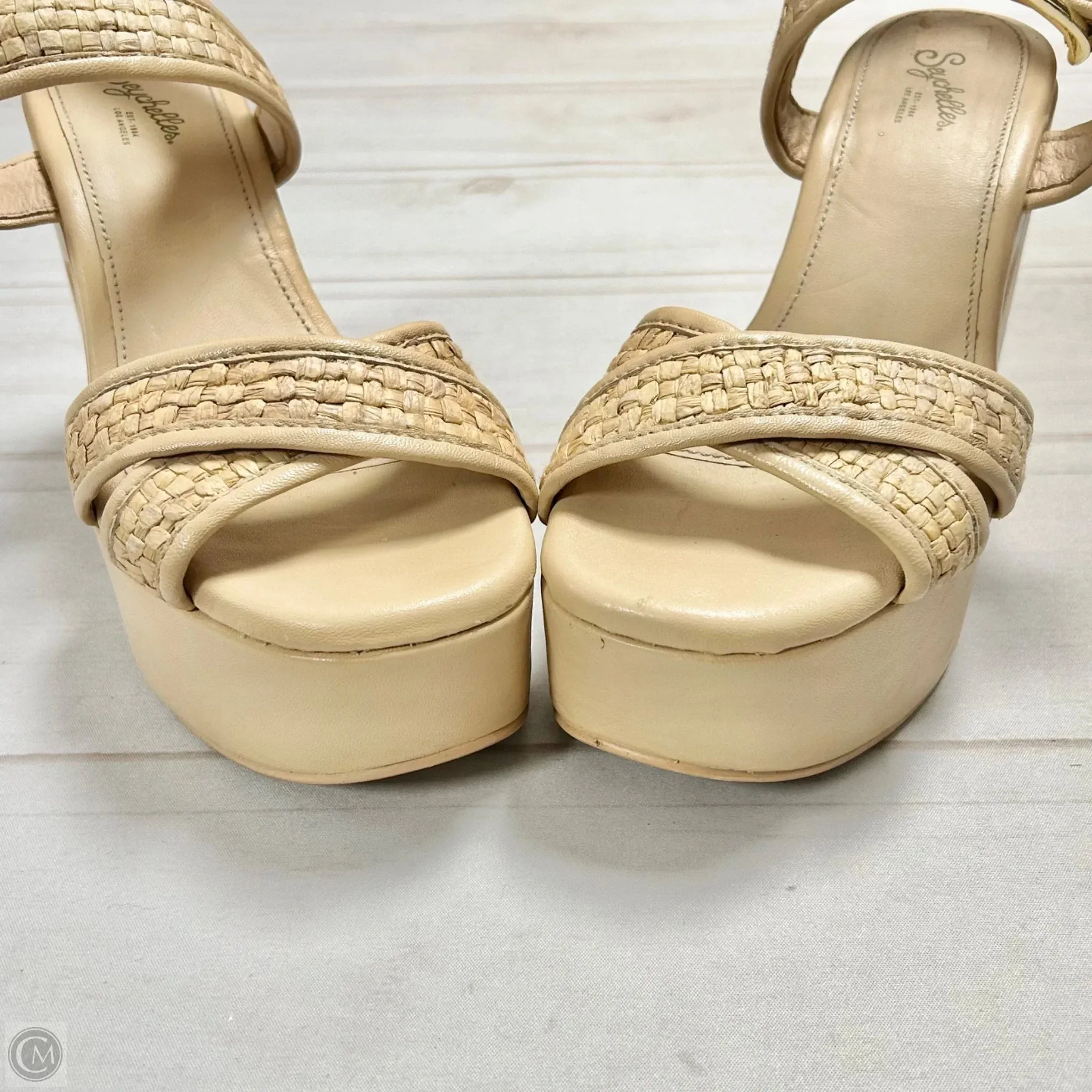 Shoes Heels Block By Seychelles In Tan, Size: 9