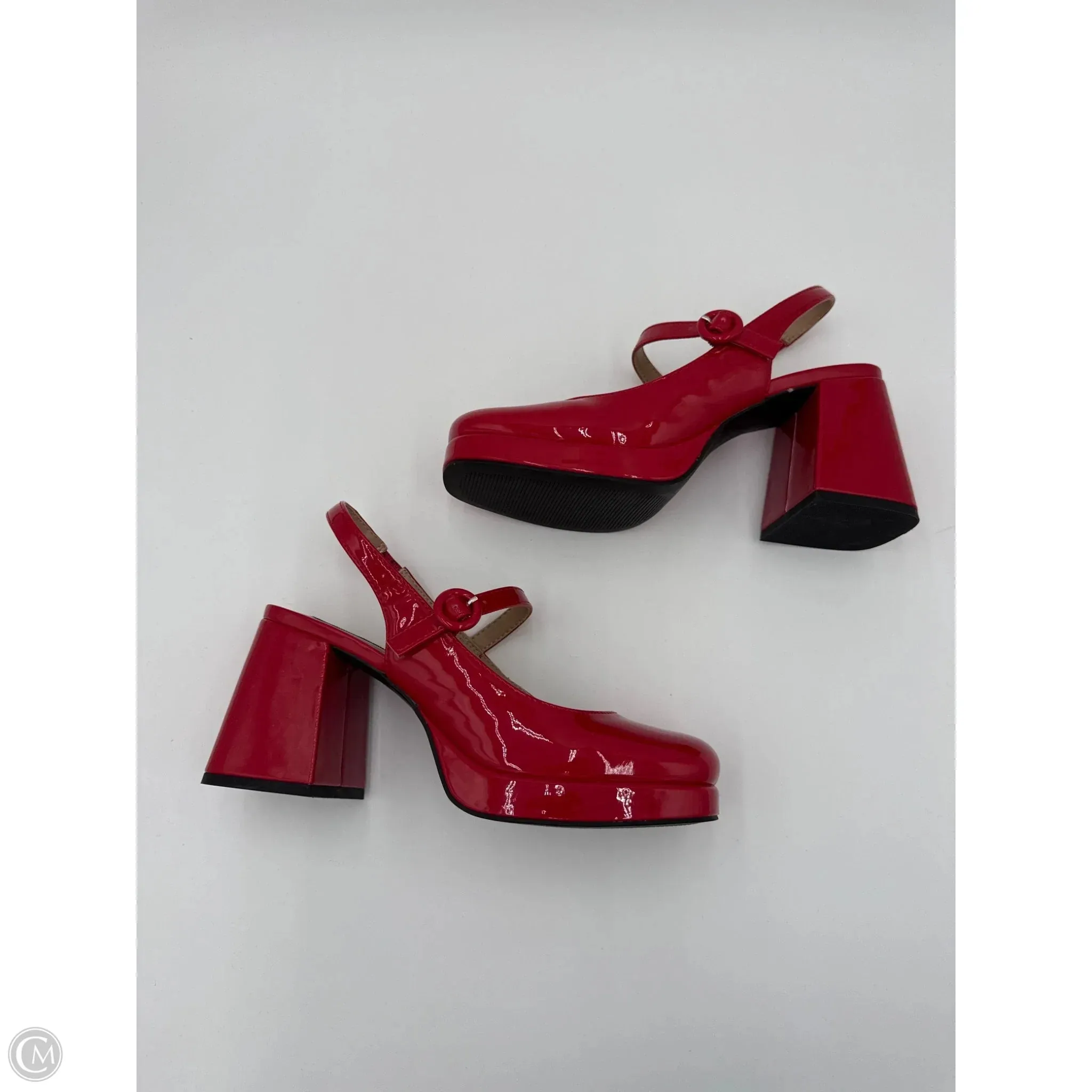 Shoes Heels Block By Steve Madden In Red, Size: 8.5