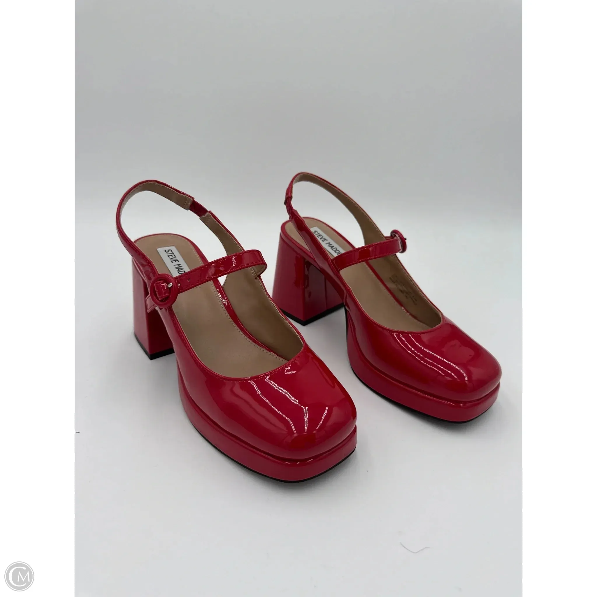 Shoes Heels Block By Steve Madden In Red, Size: 8.5