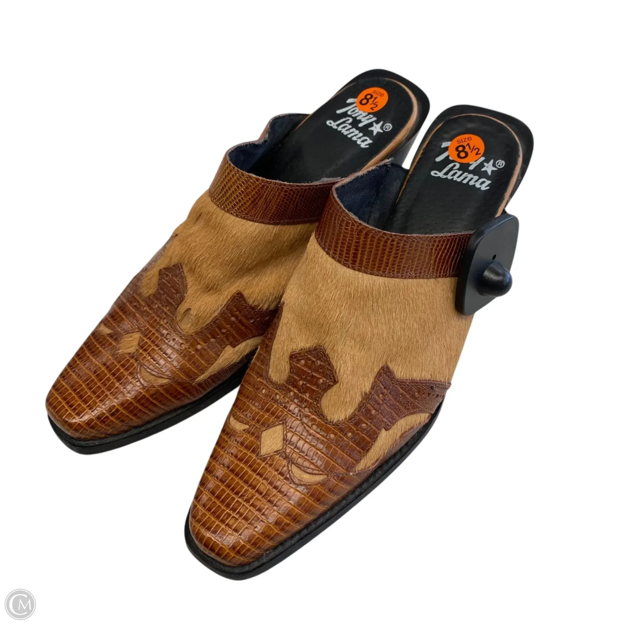 Shoes Heels Block By Tony Lama In Brown, Size: 8.5