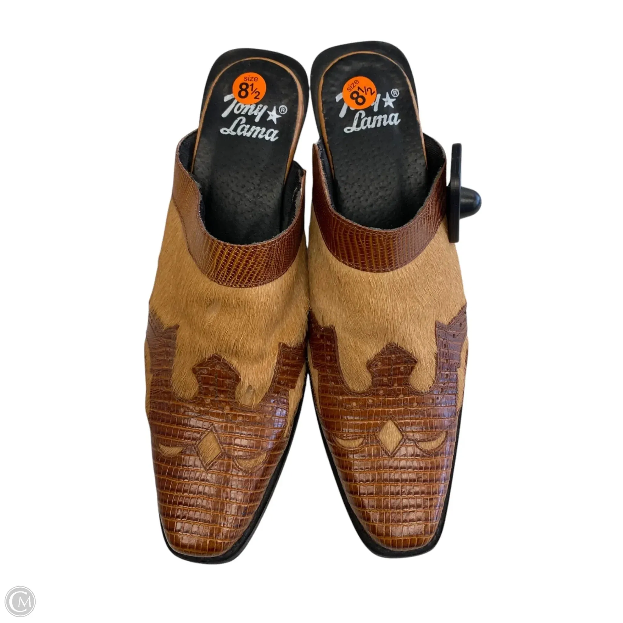 Shoes Heels Block By Tony Lama In Brown, Size: 8.5