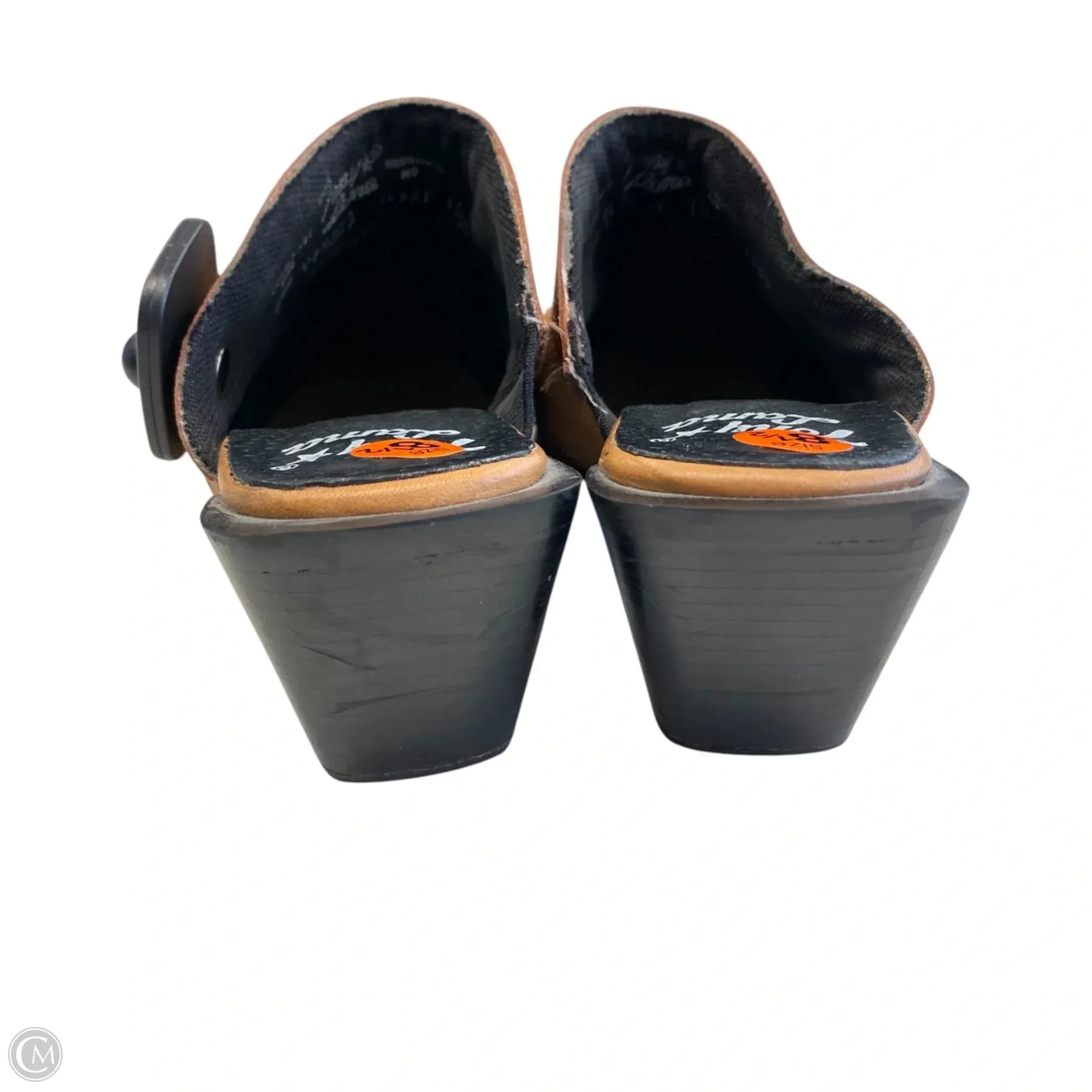 Shoes Heels Block By Tony Lama In Brown, Size: 8.5