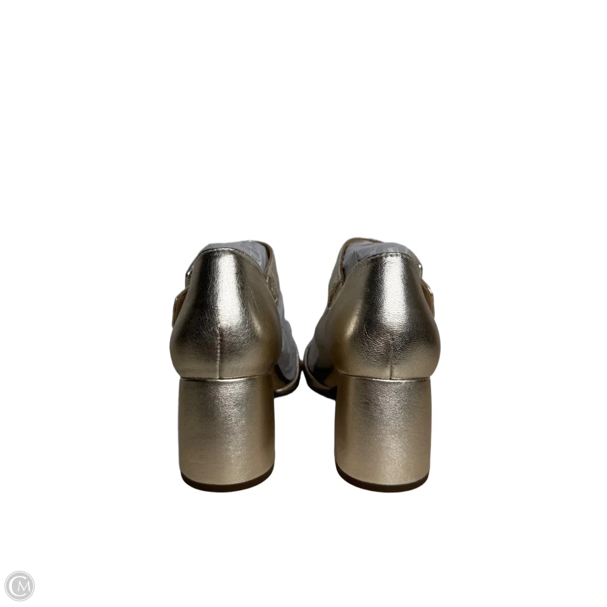 Shoes Heels Block By Vionic In Gold, Size: 6