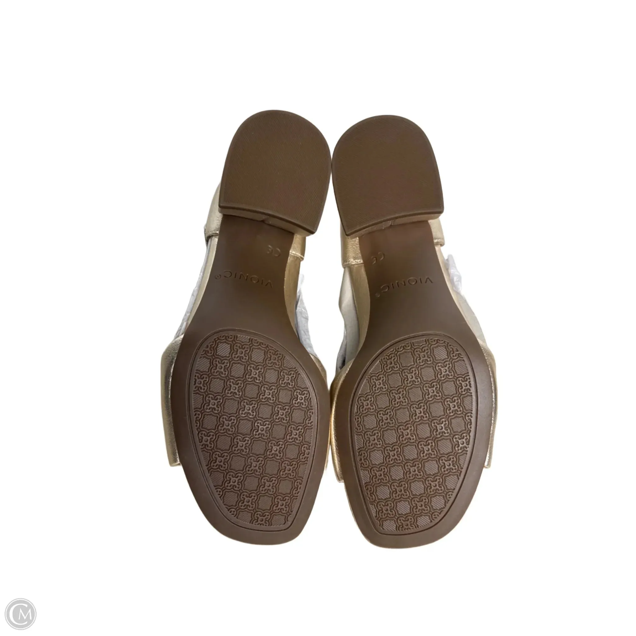 Shoes Heels Block By Vionic In Gold, Size: 6