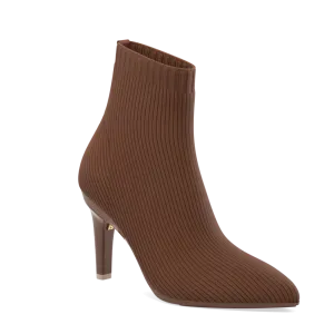 The Bootie Walnut Knit   Stiletto Heel Kit 4 Walnut - FINAL SALE