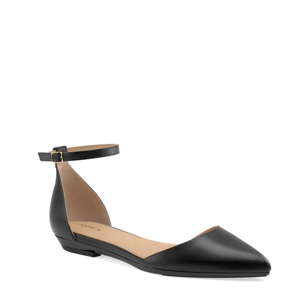 The D'Orsay Coal Satin   Block Heel Kit 4 Coal - FINAL SALE