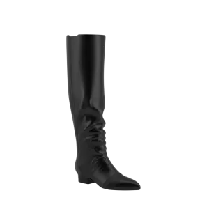 The Knee High Boot Coal Leather - FINAL SALE