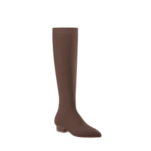 The Knee High Boot Walnut Knit - FINAL SALE