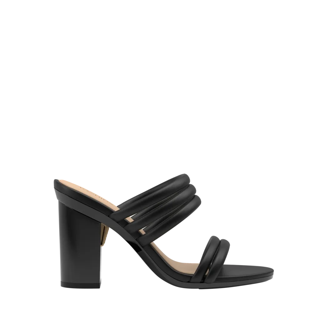 The Slide - Coal Vegan Leather Rope 4 Block - FINAL SALE