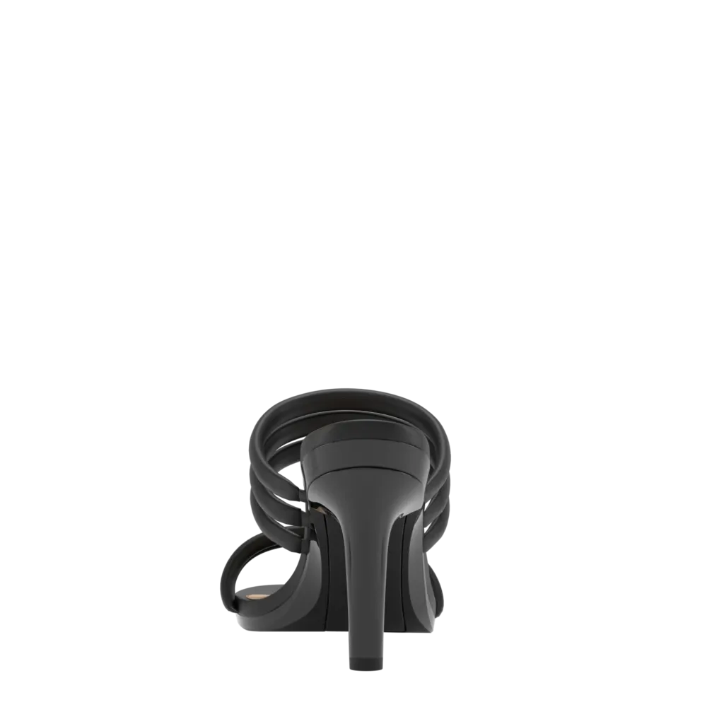 The Slide - Coal Vegan Leather Rope 4 Stiletto - FINAL SALE