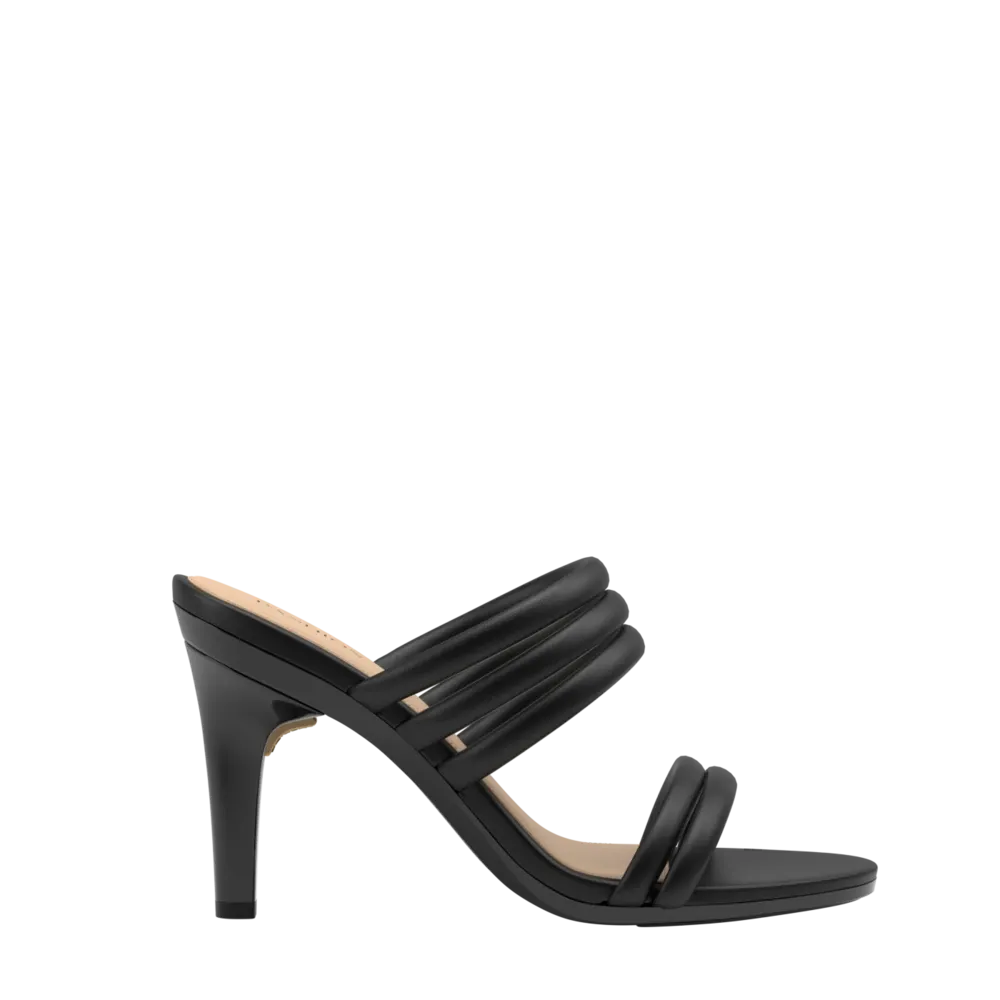 The Slide - Coal Vegan Leather Rope 4 Stiletto - FINAL SALE