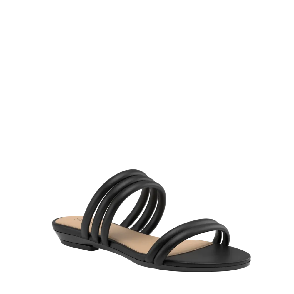 The Slide - Coal Vegan Leather Rope 4 Stiletto - FINAL SALE