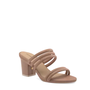 The Slide - Latte Vegan Leather Rope 3 Block