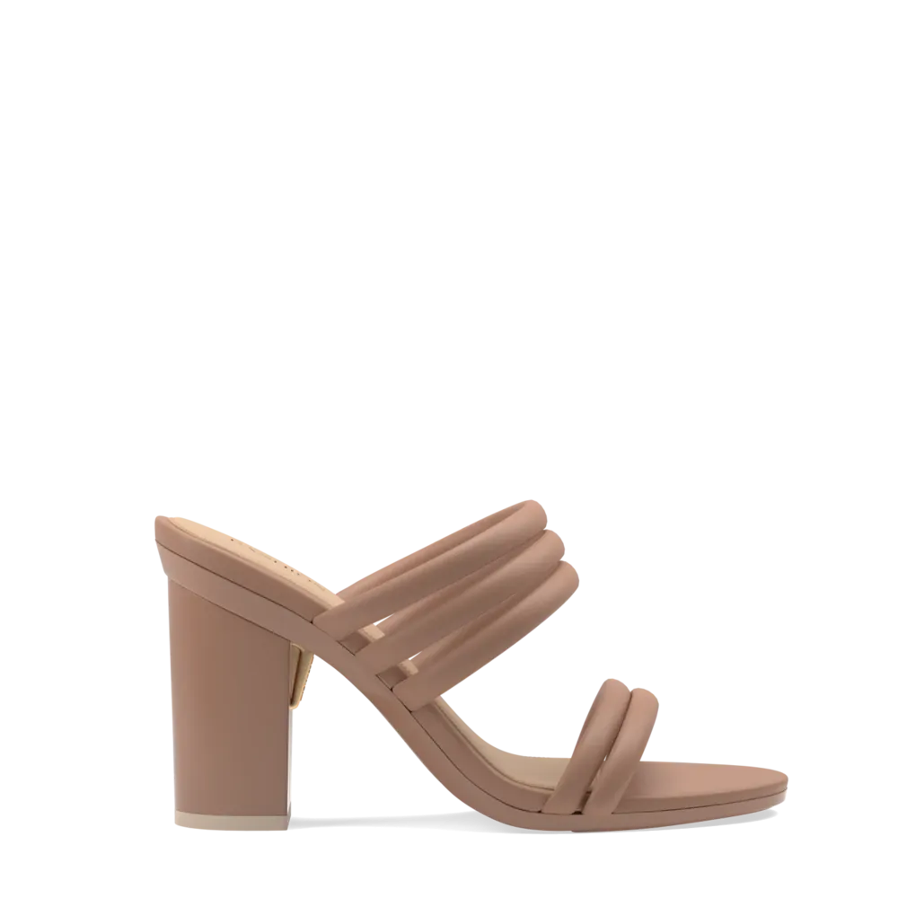 The Slide - Latte Vegan Leather Rope 4 Block