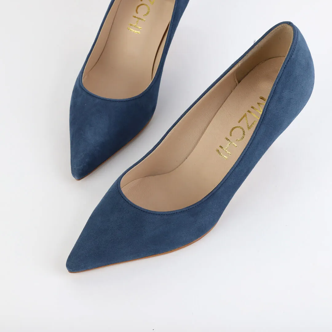 *UK size 2 - ELODIE - beige suede, 6cm heels