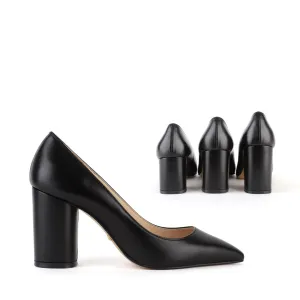 *UK size 2.5 - CHOICE - black, 7cm heels