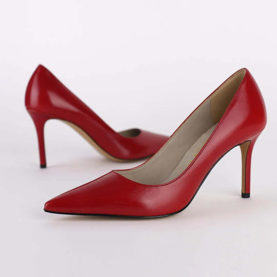 *UK size 2.5 - PETRONIA - beige, 9cm heels