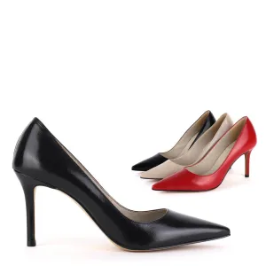 *UK size 2.5 - PETRONIA - beige, 9cm heels