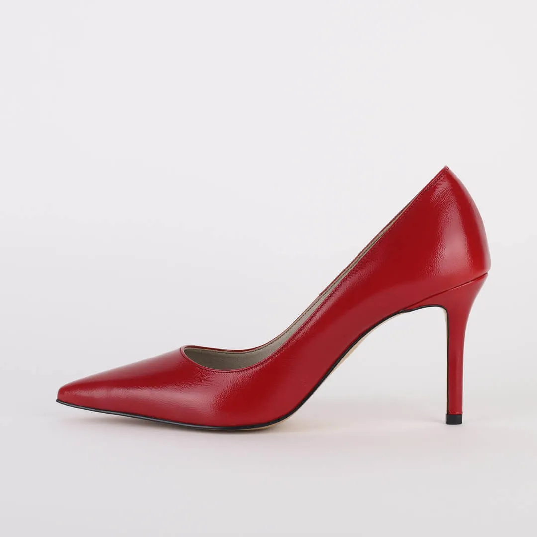 *UK size 2.5 - PETRONIA - beige, 9cm heels