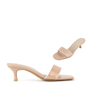 *UK szie 2.5 - LOTTIE -  beige patent, 5cm heels