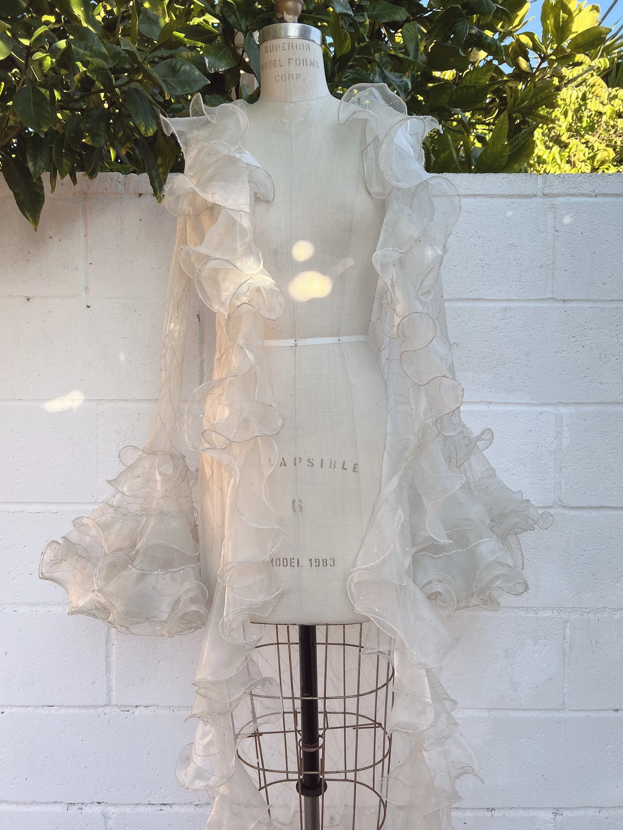 Vintage Ruffle Dressing Gown - OSFM