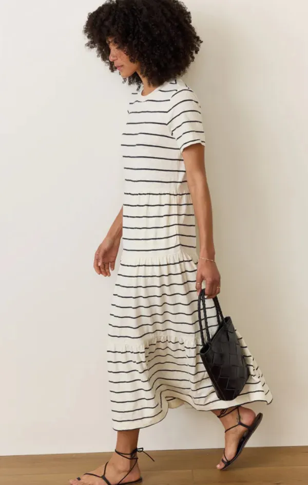 Vintage Slub Midi Dress