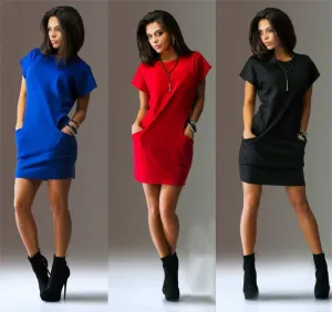 Women Casual T Shirt Dress