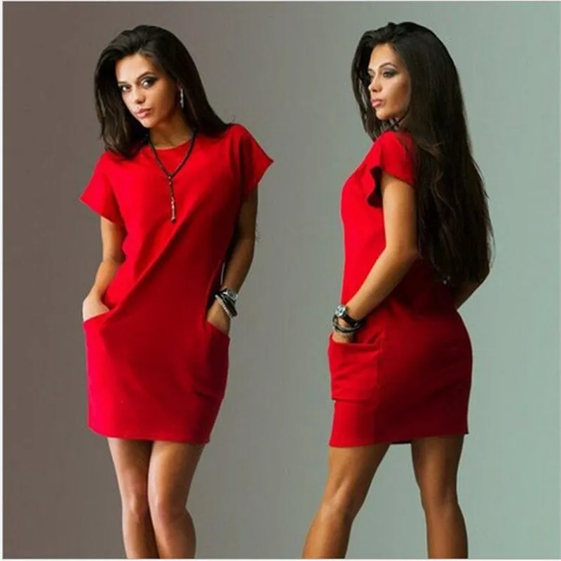 Women Casual T Shirt Dress